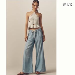 Anthropologie Wide Leg Pants